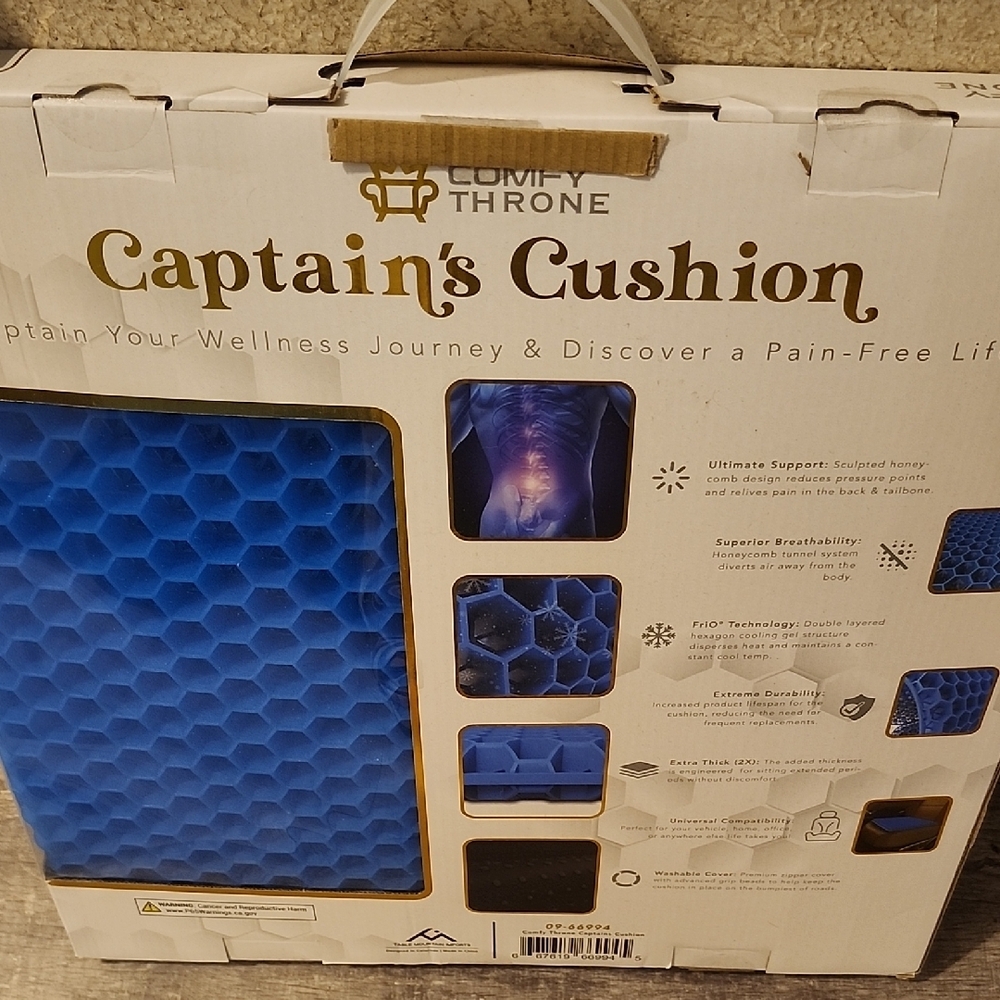 Comfy Throne Captain's Cushion in Blue - Picture 2 of 3